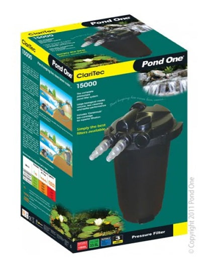 claritec pond one pressurised filter with UVC