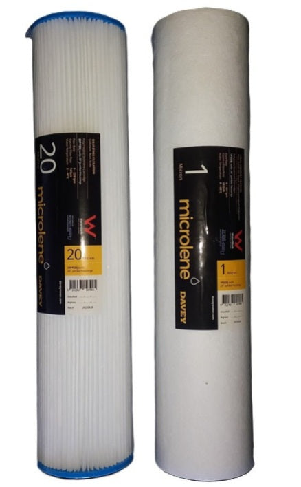 Microlene Water Filters - Pleated & Polyspun 20" x 4.5"